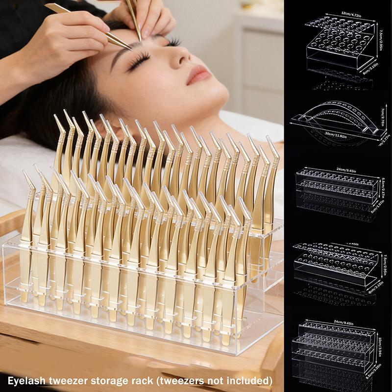 Eyelash Extension Course - Pincet Opbergdoos Multi-gatenhouder Wimpers Make-up Gereedschap