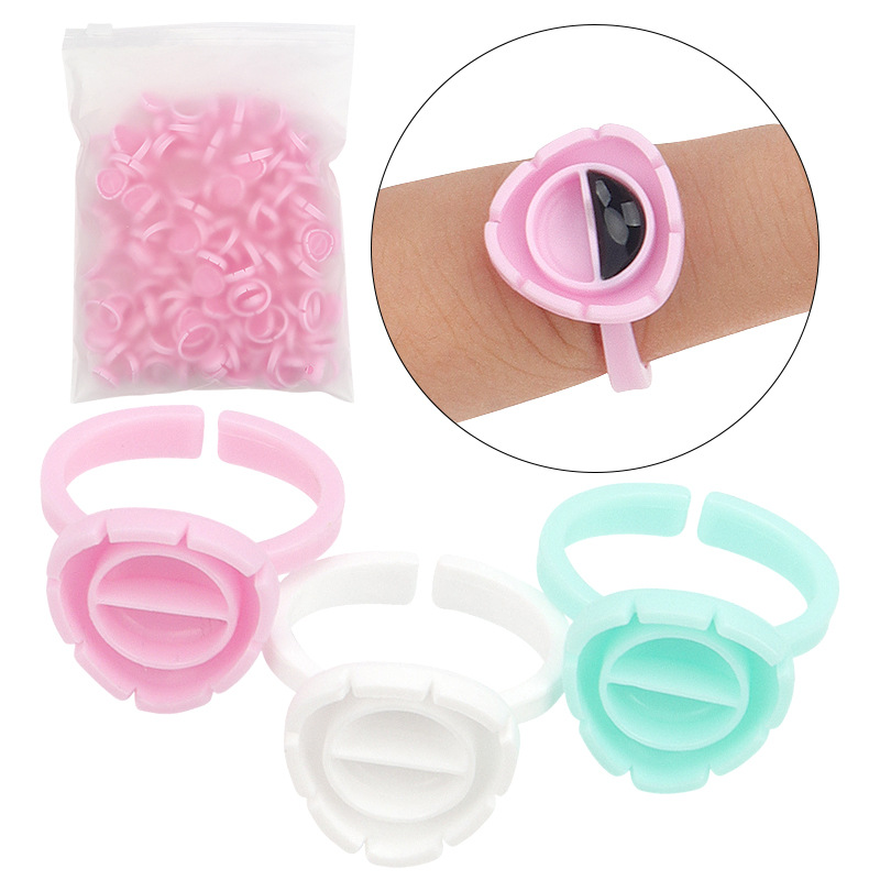 Eyelash Extension Class - 100 Stuks Wegwerp Wimperverlenging Lijm Ventilator