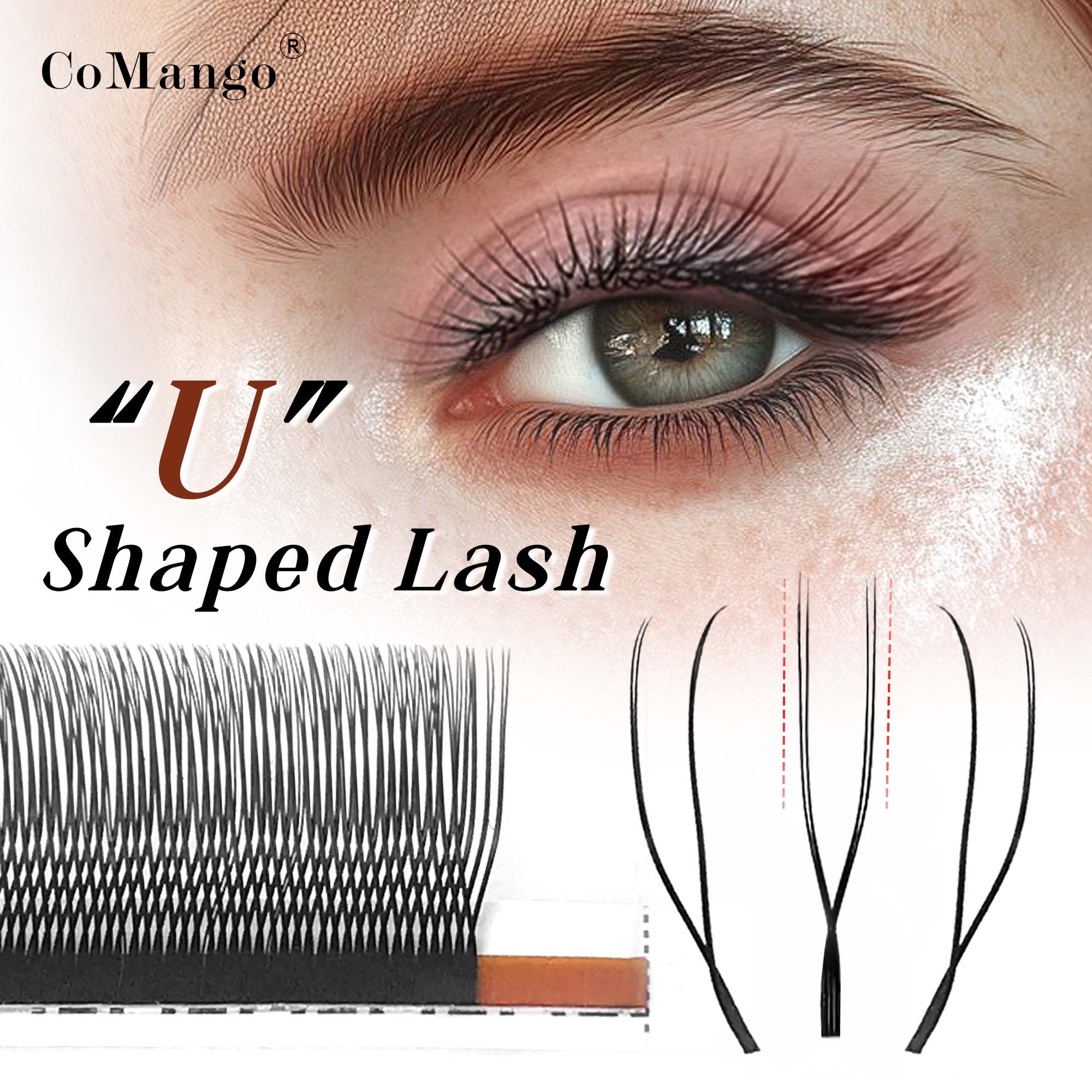 Eyelash Extension Supernatural - natuurlijke valse wimpers U wimpervorm super