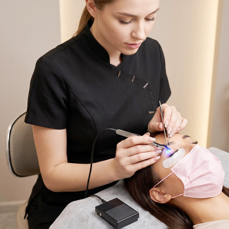 Eyelash Extension Uv - Nieuwe voetbediende dunne UV-lichtstrip met paars