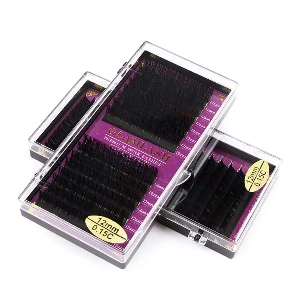 Eyelash Extension Single Lash - GLAMLASH Groothandel 16 Rijen BCCCD Krul