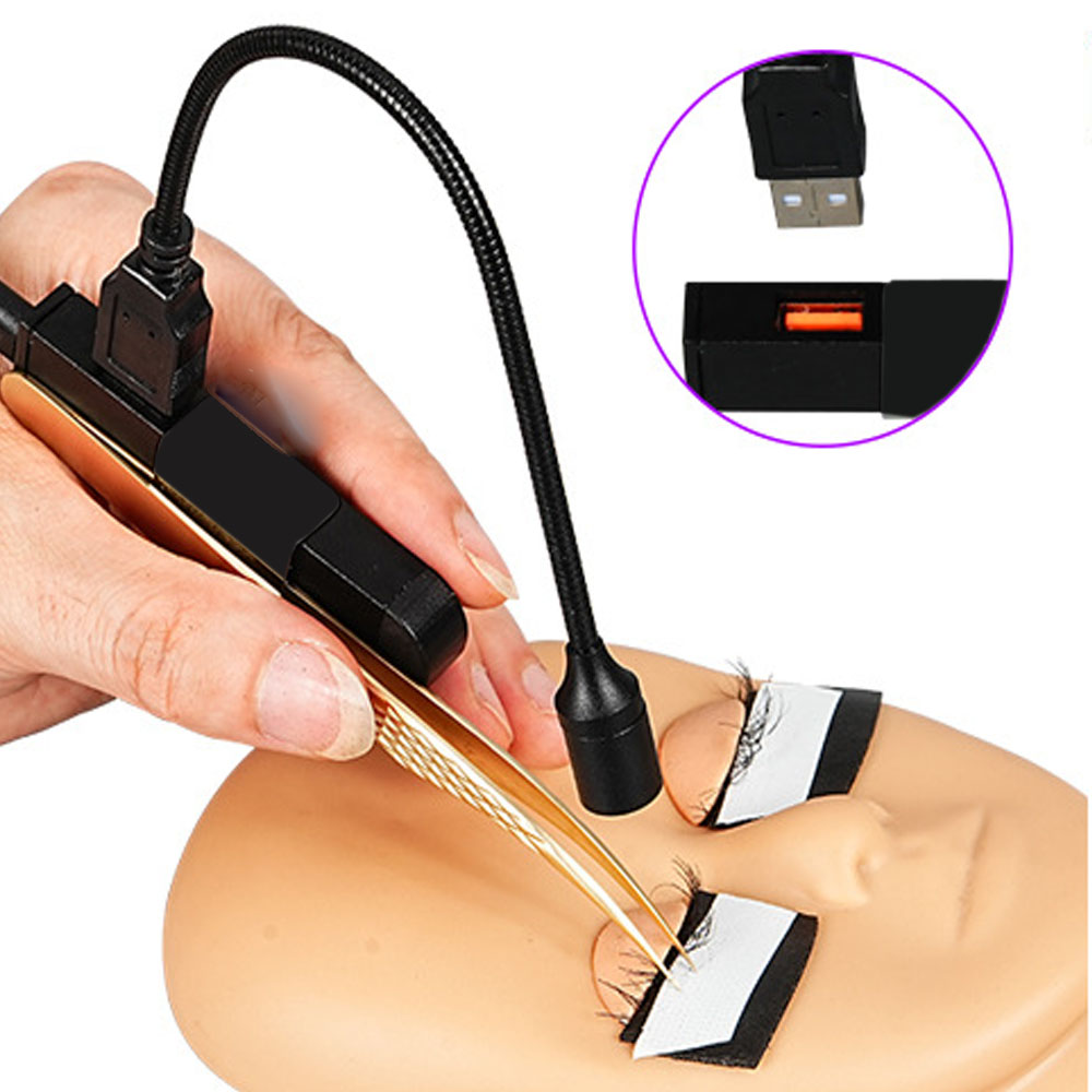 Eyelash Extension Uv - USB-lampkop Handheld pincet Wimperverlenging Ultraviolet UV-lijm