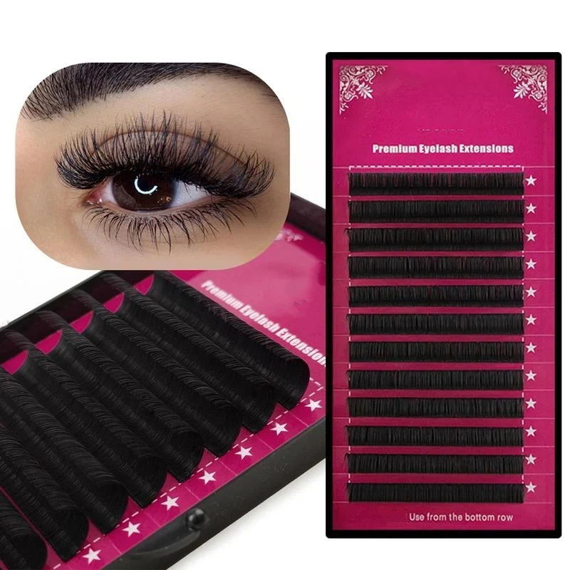 Eyelash Extension Individual - 【M】Wimperverlenging Individuele mixgrootte Minkwimpers Premium volumewimpers