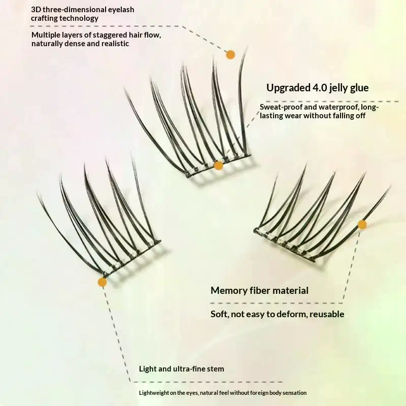 7 rijen zelfklevende wimpers z - Eyelash Extension Individual recensie en prijs
